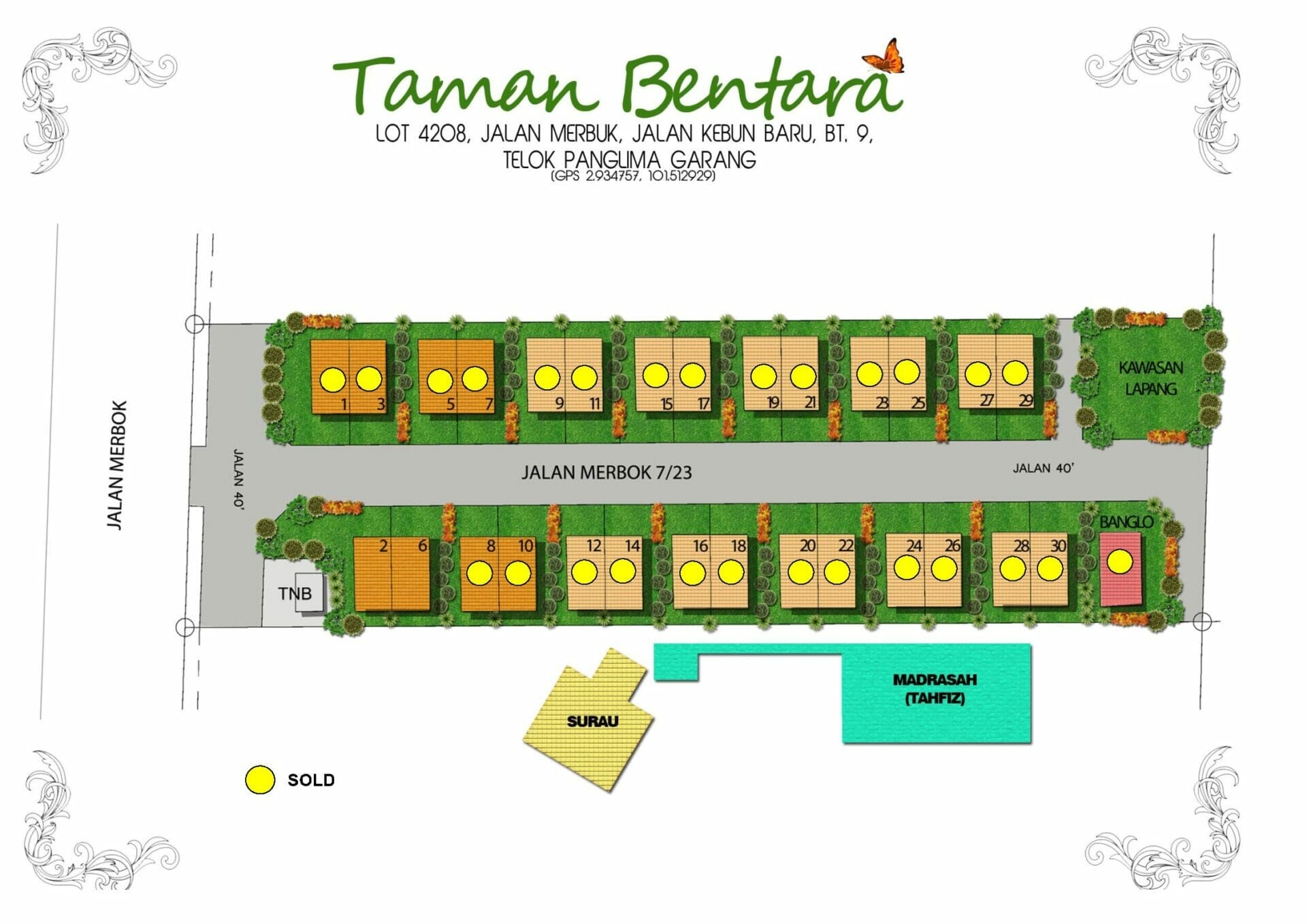 Site Plan Taman Bentara